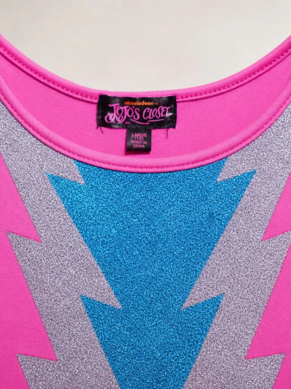 Nickelodeon JoJo’s Closet Pink Glitter Sequin Dress Girls Size 7/8